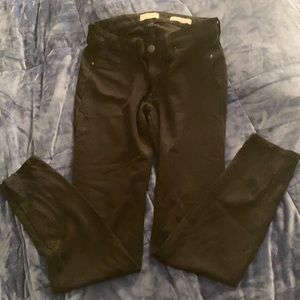 J. S. Kiss Me Super Skinny Jeggings Black Sz 29